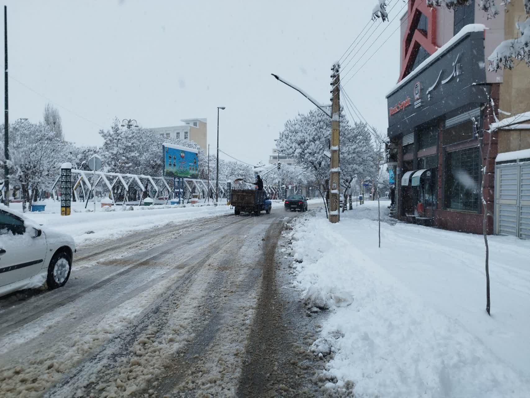 بارش برف در شهر خلخال