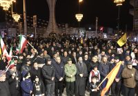 تجمع شبانه مردم خلخال با محوریت تا پای جان برای ایران