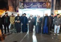 حضور دلی طلاب حوزه علمیه جعفریه در پذیرایی از عزاداران امام شهید
