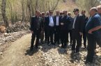 مسیر رودخانه سیل خیز روستای مورستان خلخال»» لایروبی و‌رودخانه در مسیر اصلی جریان یافت