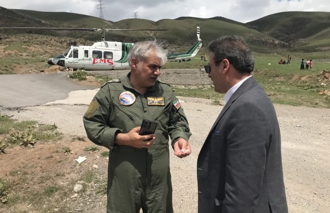 تیم پایش هوایی به روستای نمهیل اعزام شد